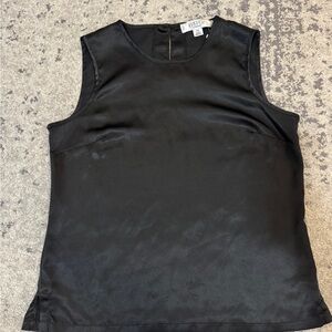 Kasper Women's Elegant Black Sleeveless Blouse